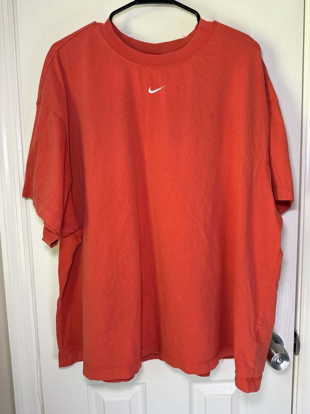 Orange Nike Sportswear Essential Boxy Center Swoosh T-Shirt